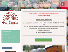 Tablet Screenshot of ecodomainevailhauques.com